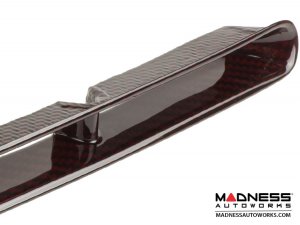 FIAT 500 ABARTH Front Bumper Grill Insert - Carbon Fiber - Red Candy - NA Model